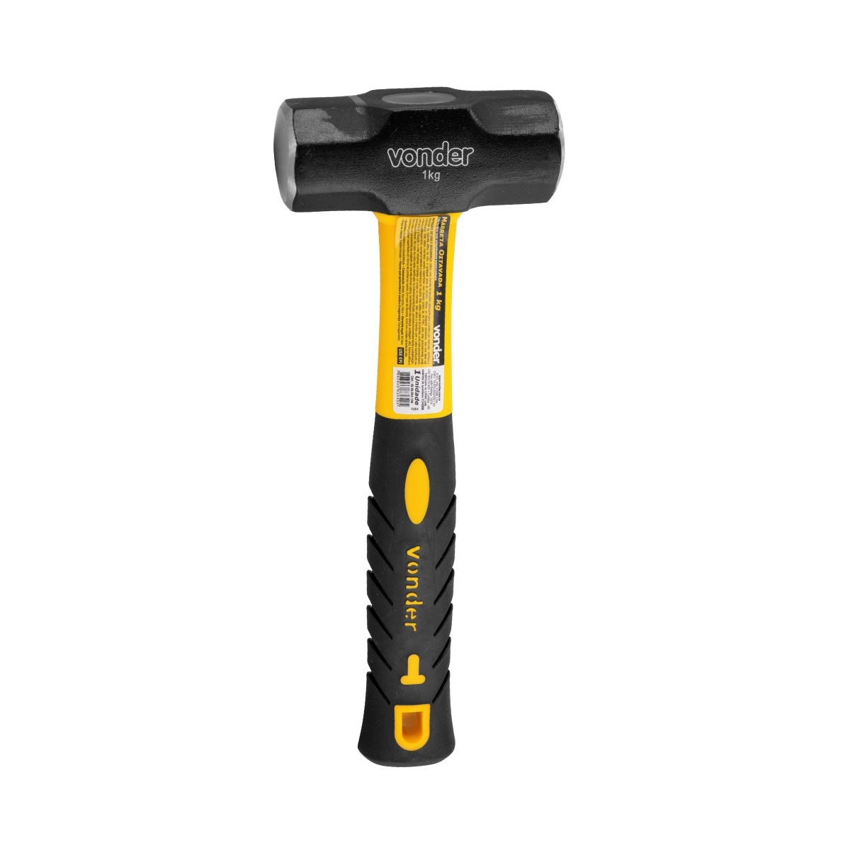 Marreta oitavada 1kg com cabo de fibra VONDER Marreta oitavada 1kg com cabo de fibra VONDER