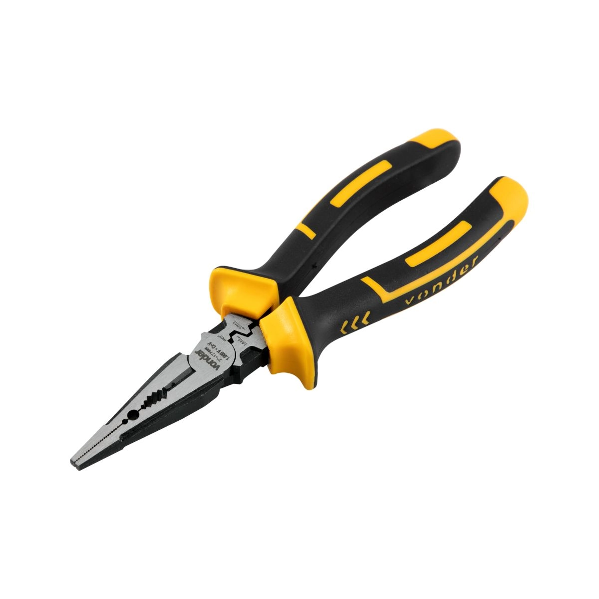 Alicate bico meia-cana reto 7" para eletricista VONDER Alicate bico meia-cana reto 7" para eletricista VONDER