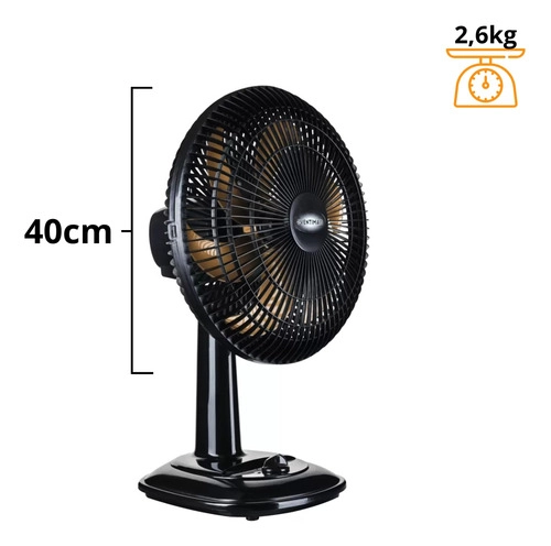 Ventilador 40cm Turbo Preto/Bronze VENTIMAIS
