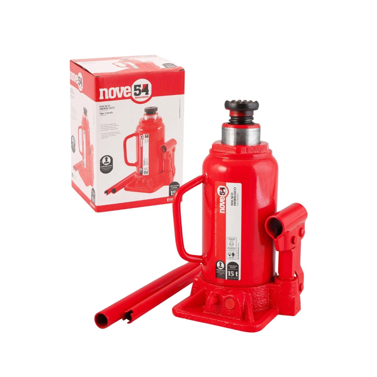 Macaco Hidráulico Tipo Garrafa 15 Toneladas Nove54