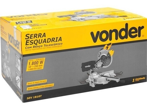Serra Esquadria 10" C/ Braço Telescópico Vonder SEV1810T 110V