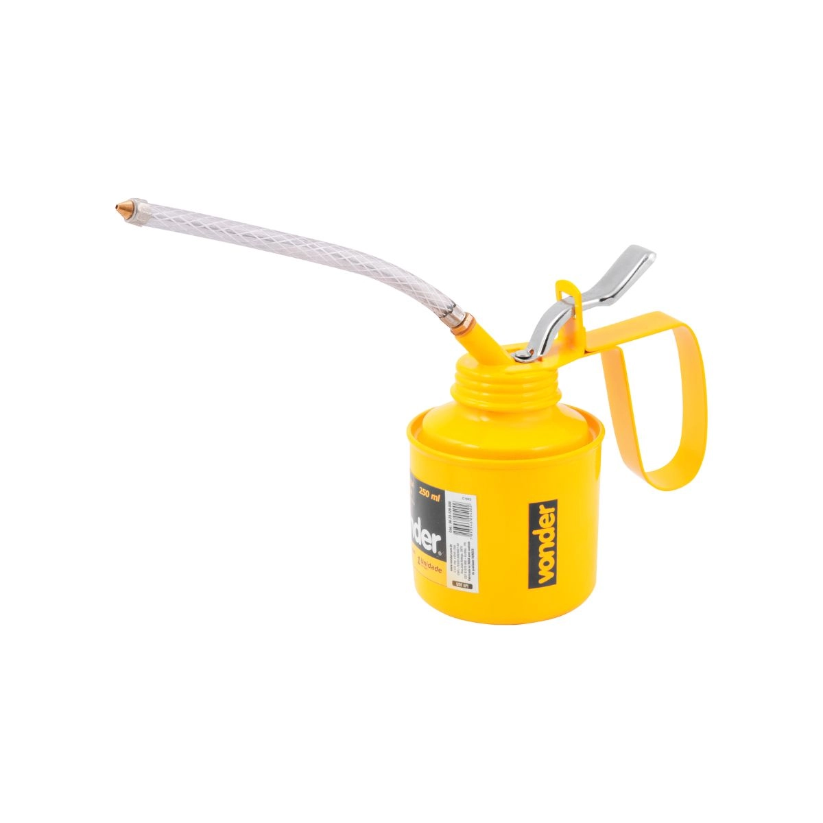 Almotolia metálica 250 ml extensão flexível VONDER 