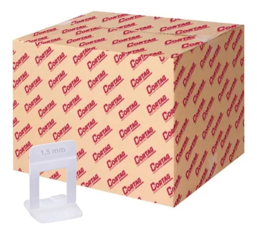 1000 Niveladores Espaçadores Slim Piso Azulejo Porcelanato Cortag