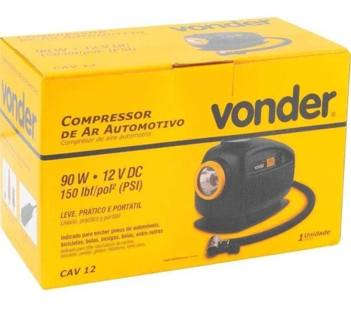 Compressor de Ar Automotivo 12v CAV12 Vonder Compressor de Ar Automotivo 12v CAV12 Vonder