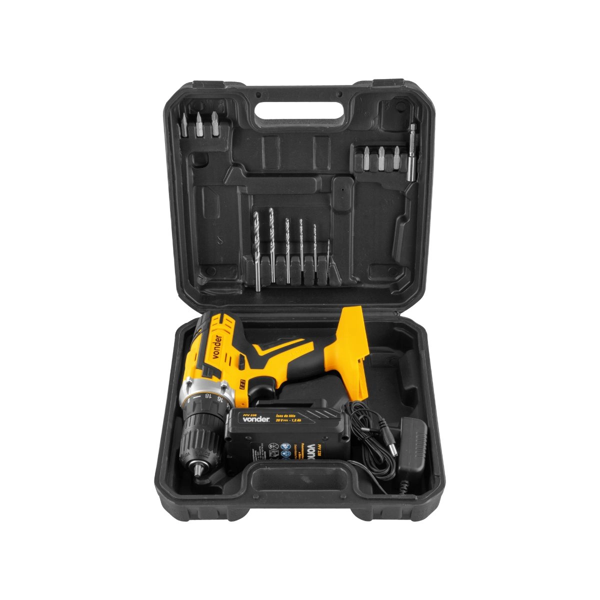 Parafusadeira/furadeira a bateria 20V PFV238 VONDER Parafusadeira/furadeira a bateria 20V PFV238 VONDER