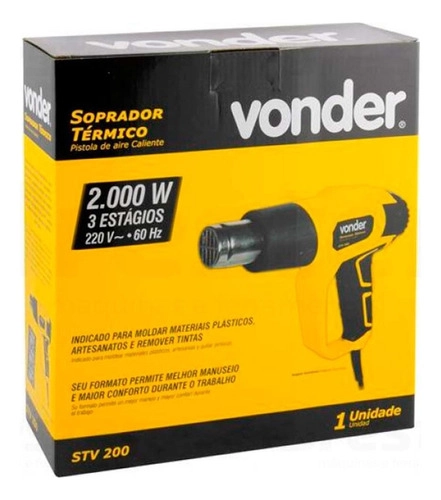 Soprador Térmico Vonder STV200 2000W Soprador Térmico Vonder STV200 2000W