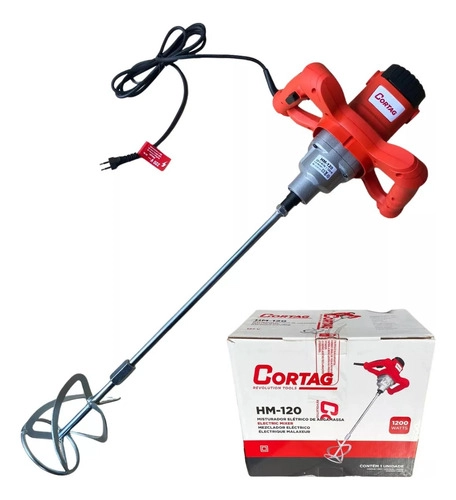 Misturador Elétrico Argamassa Tinta Textura Hm120 Cortag