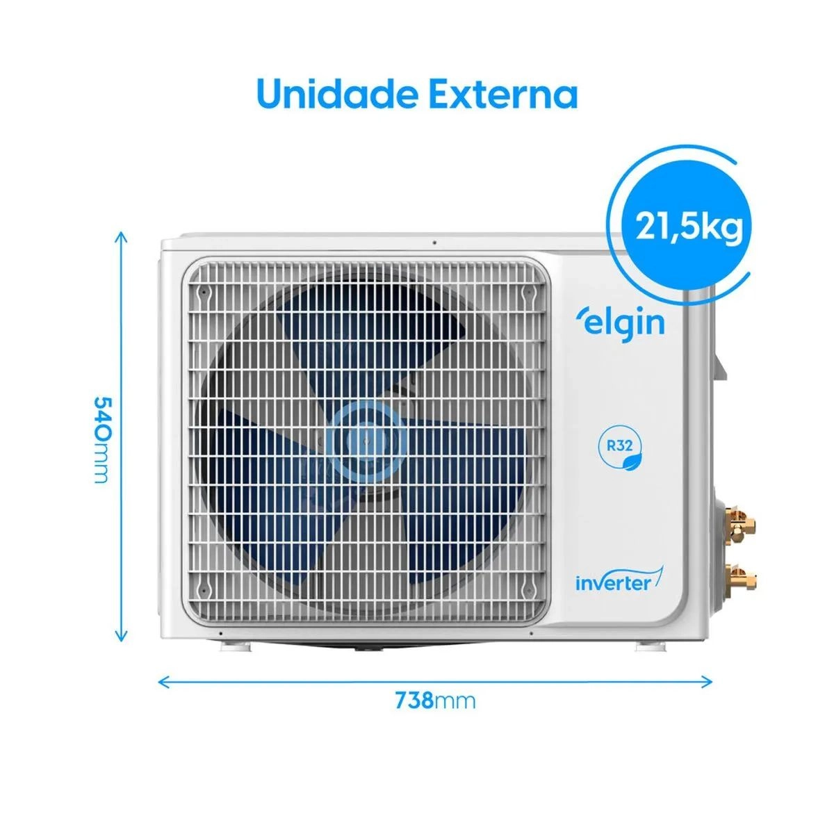 Ar Condicionado Split High Wall Eco Inverter II 18000 BTUs Frio WiFI ELGIN 220V