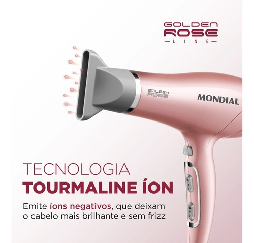 Secador de Cabelo Mondial Golden Rose SC32 2000W