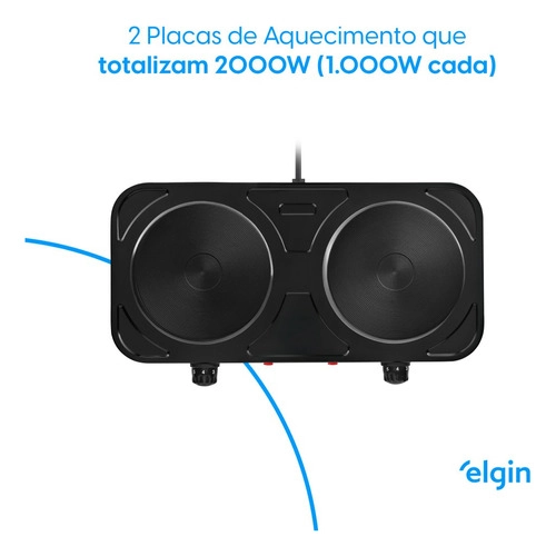 Fogão Elétrico FG02 2000W Elgin