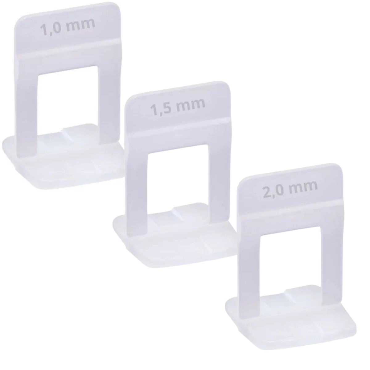 1000 Espaçador Nivelador Slim 1,0mm 1,5mm 2,0mm + 100 Cunhas Slim Cortag