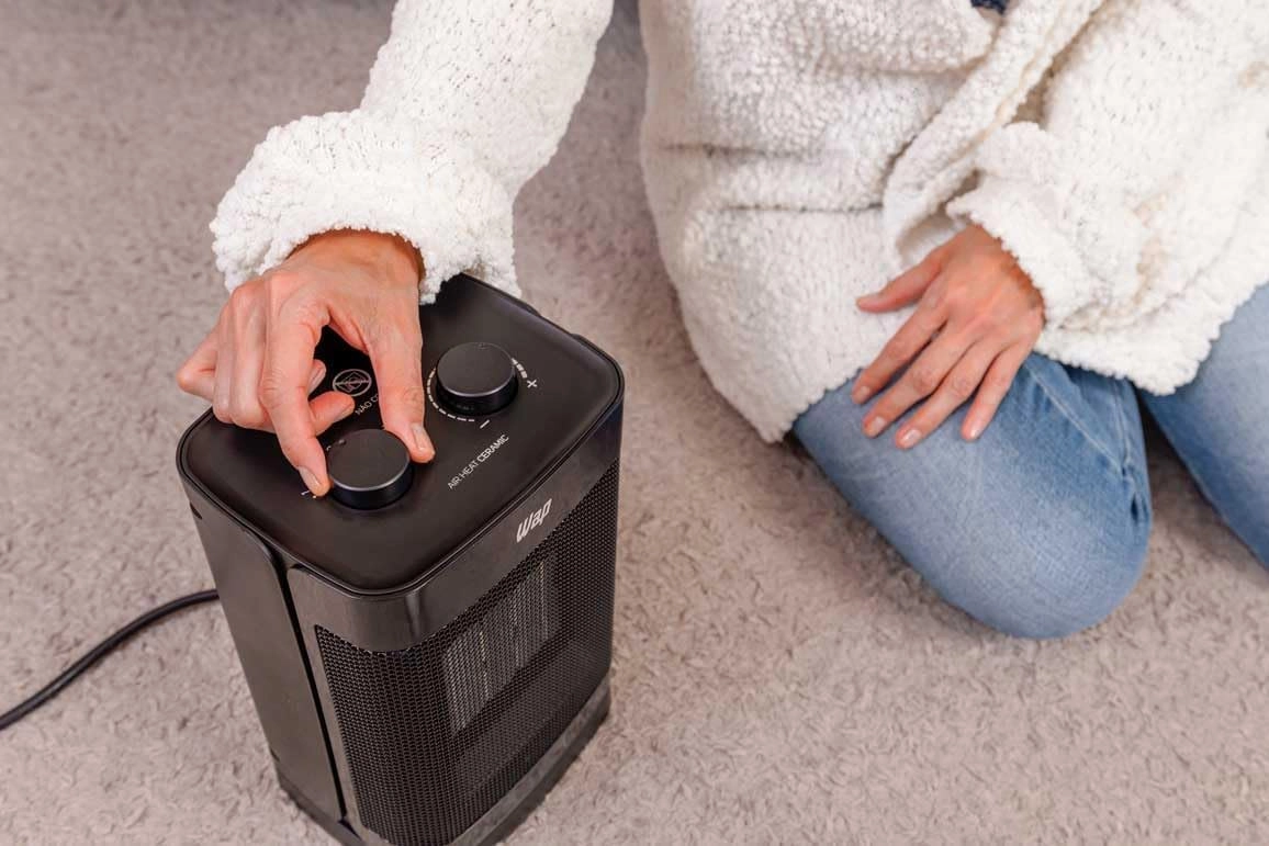 Aquecedor de Ar Elétrico Portátil Air Heat Ceramic Wap