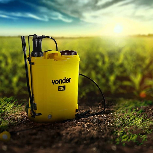 Pulverizador costal 2 em 1 manual ou bateria com bateria de lítio 18 litros VONDER
