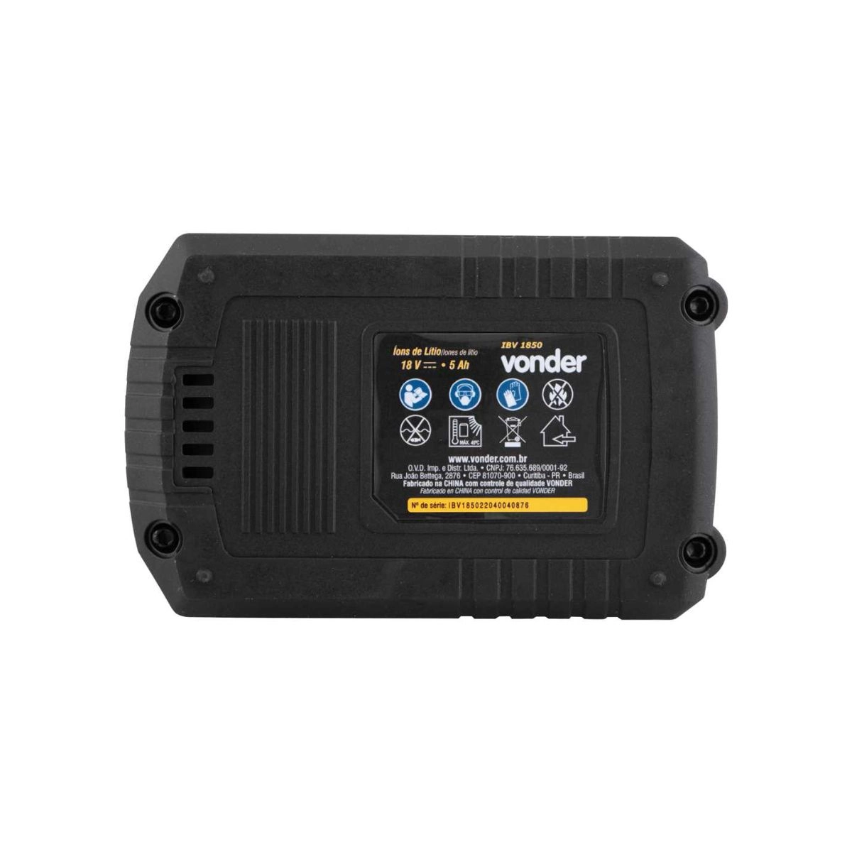 Bateria Intercambiável 18v 5.0A IBV1850 Vonder Bateria Intercambiável 18v 5.0A IBV1850 Vonder