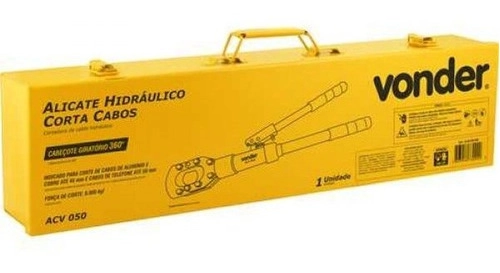 Alicate hidráulico corta cabos 50mm ACV050 VONDER