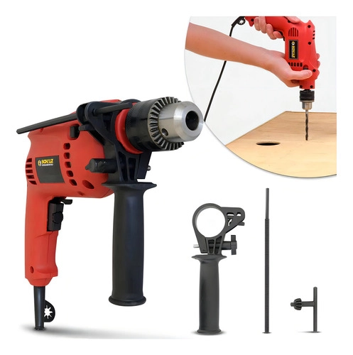 Furadeira De Impacto Fi500p 1/2 500w Vermelho SCHULZ Furadeira De Impacto Fi500p 1/2 500w Vermelho SCHULZ