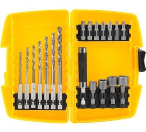 Jogo combinado brocas e bits com 19 peças VONDER Jogo combinado brocas e bits com 19 peças VONDER