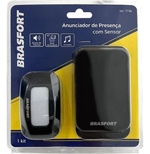 Anunciador De Presença Com Sensor Brasfort Anunciador De Presença Com Sensor Brasfort
