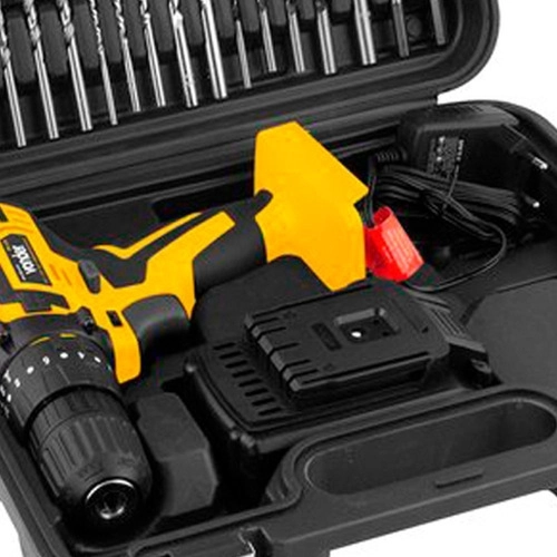 Parafusadeira/Furadeira 12V c/ Impacto Vonder com 74 Peças PFV074 Bivolt Parafusadeira/Furadeira 12V c/ Impacto Vonder com 74 Peças PFV074 Bivolt