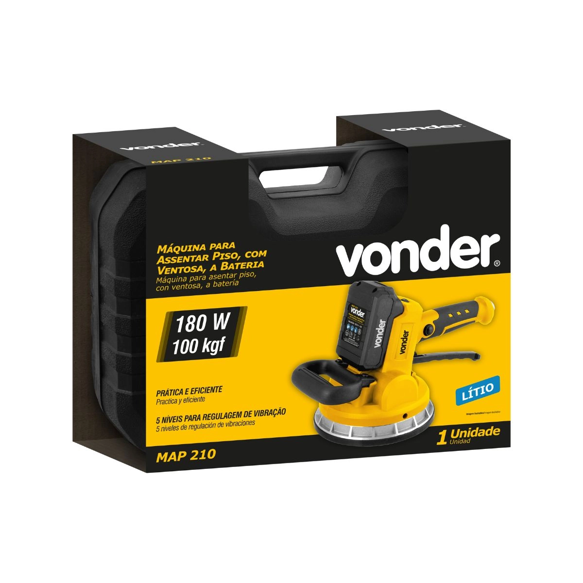 Máquina para assentar piso a bateria 20V MAP210 VONDER