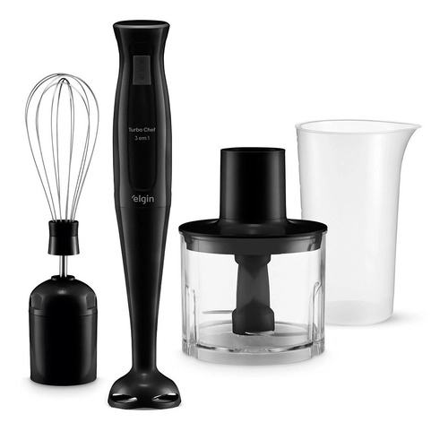 Mixer Turbo Chef 3 EM 1 200w Elgin Cor Preto Mixer Turbo Chef 3 EM 1 200w Elgin Cor Preto