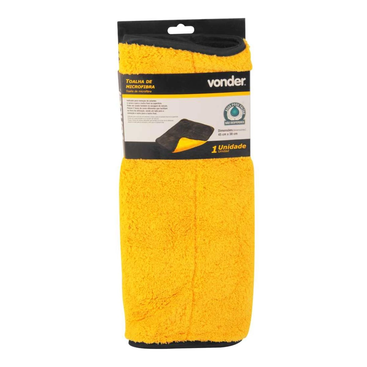 Toalha de microfibra dupla face 45 x 38 420 g/m² VONDER