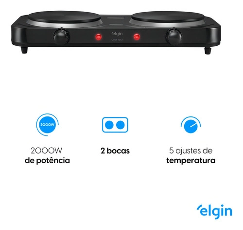 Fogão Elétrico FG02 2000W Elgin