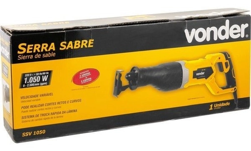 Serra Sabre Elétrica 28mm 1050w Vonder SSV1050 220V Serra Sabre Elétrica 28mm 1050w Vonder SSV1050 220V