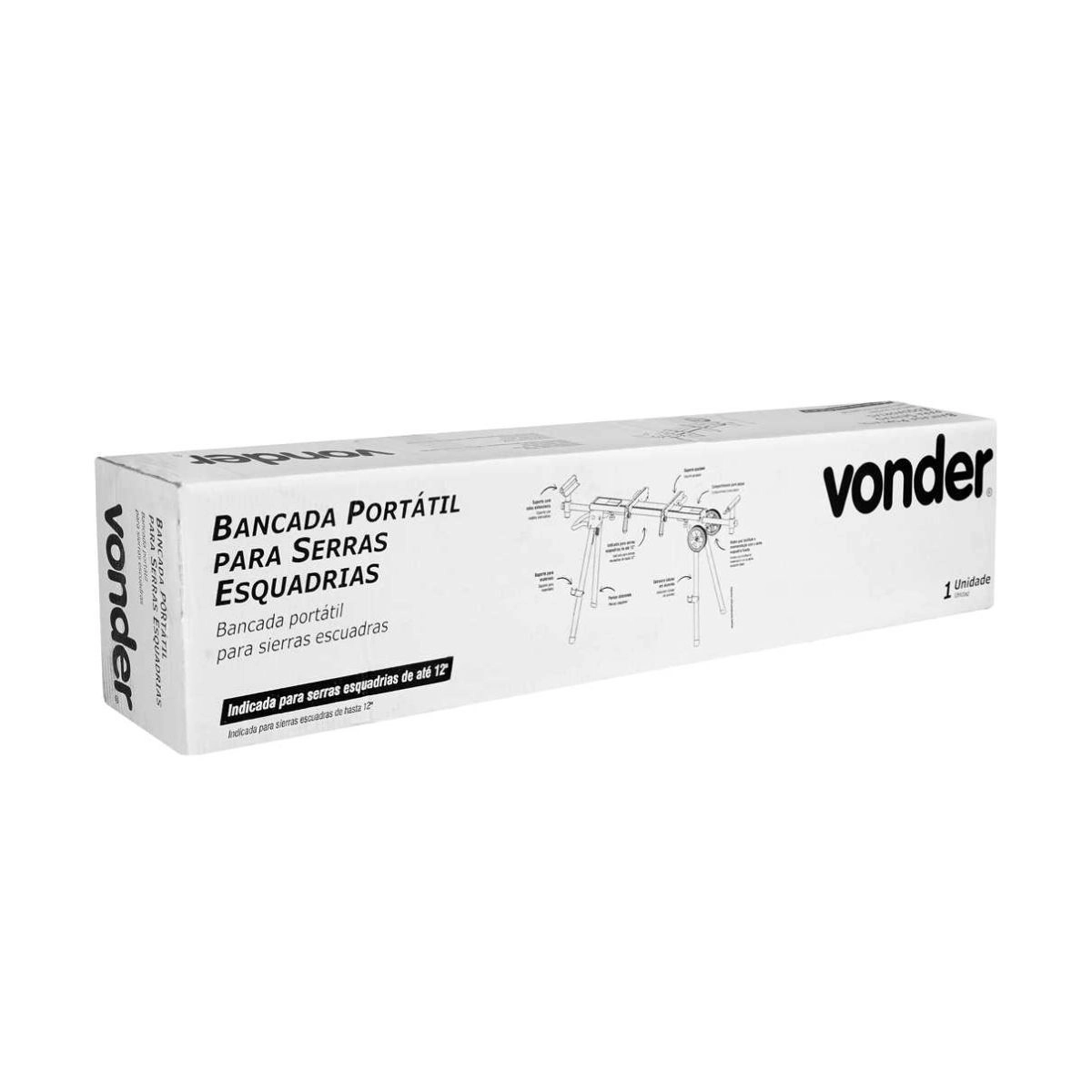 Bancada portátil para serras esquadrias VONDER  Bancada portátil para serras esquadrias VONDER