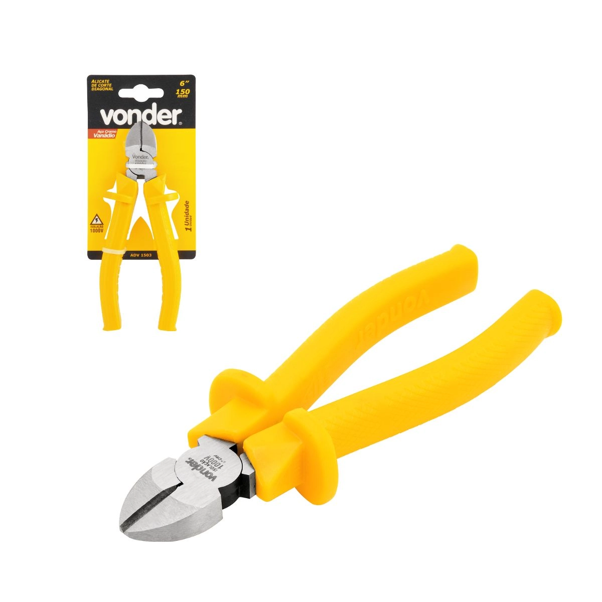 Kit 6 Alicates Manuais com isolação até 1000V VONDER