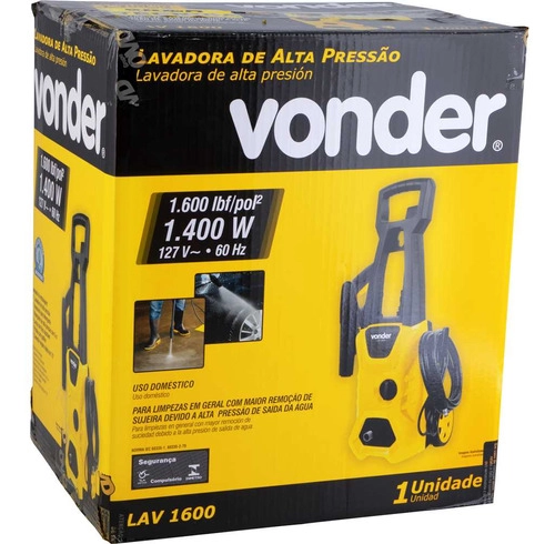 Lavadora de alta pressão LAV1600 Vonder Lavadora de alta pressão LAV1600 Vonder