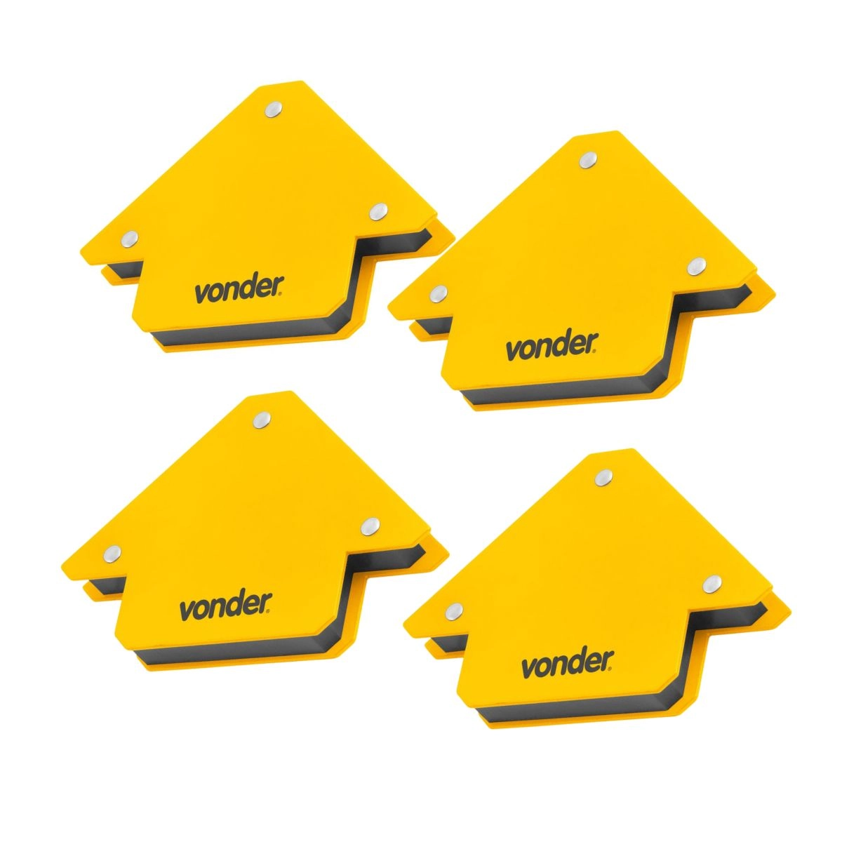Kit 4 Esquadro magnético 10kgf para soldador VONDER 