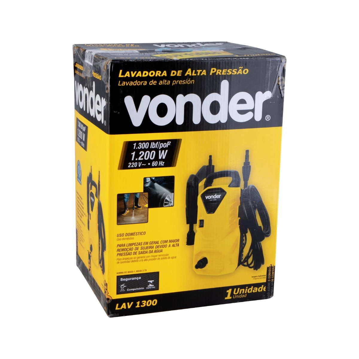 Lavadora de alta pressão LAV1300 220V+ Snowfoam 750ml VONDER
