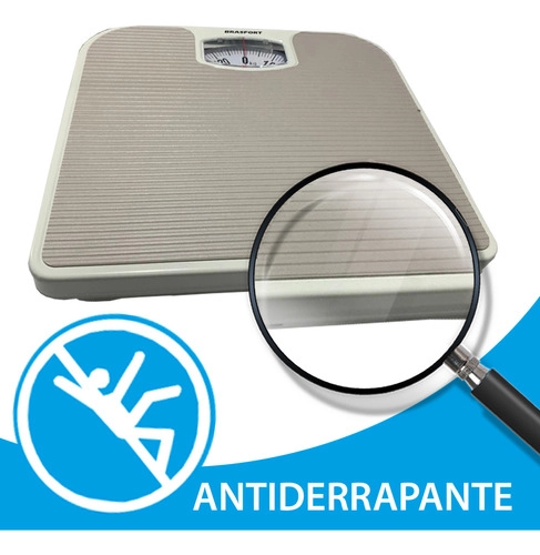 Balança Corporal para Banheiro Mecânica 130KG BRASFORT Balança Corporal para Banheiro Mecânica 130KG BRASFORT