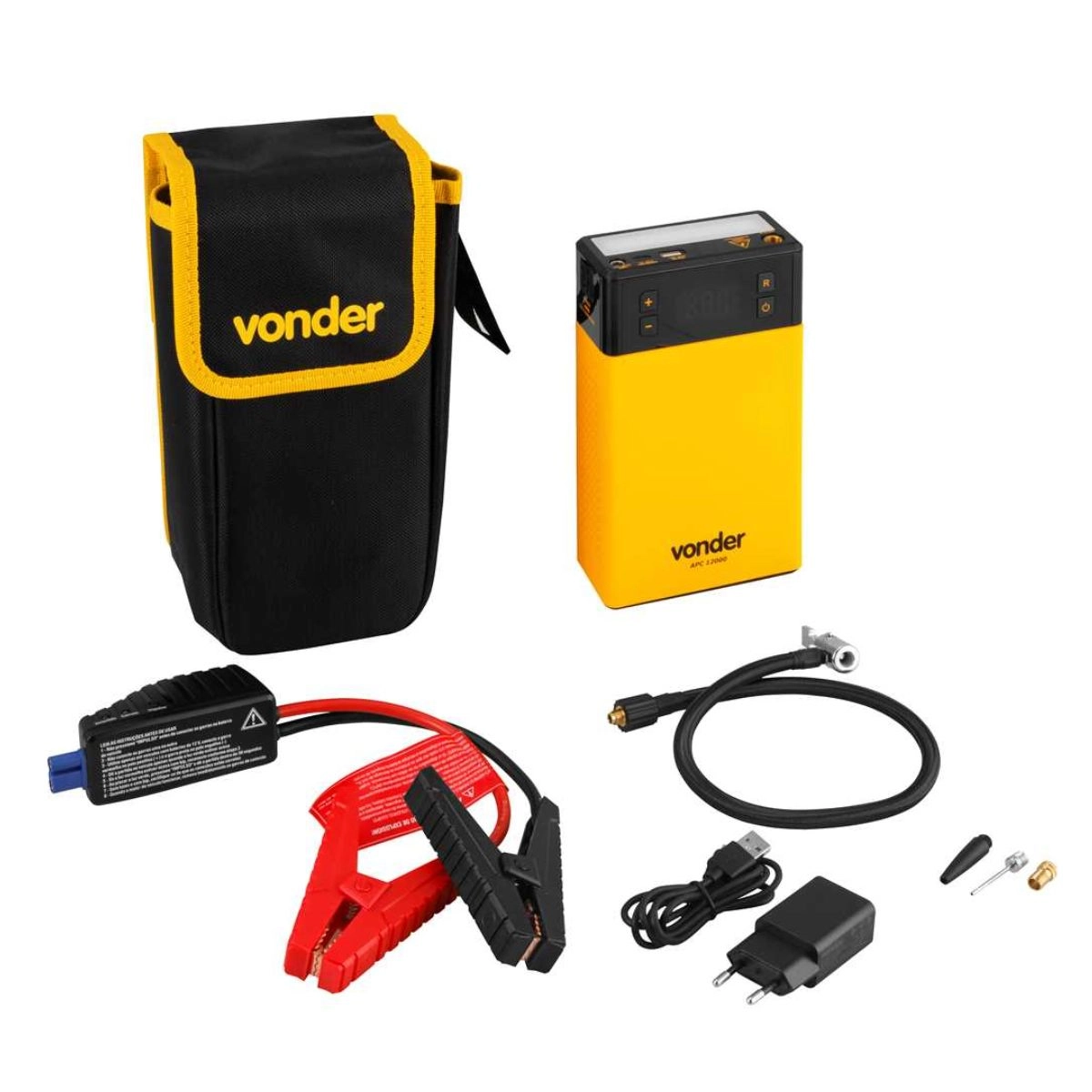 Auxiliar partida portátil+compressor de ar APC12000 VONDER Auxiliar partida portátil+compressor de ar APC12000 VONDER