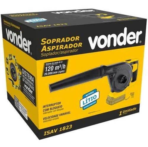 Soprador e aspirador à bateria intercambiável 18V ISAV1823 VONDER