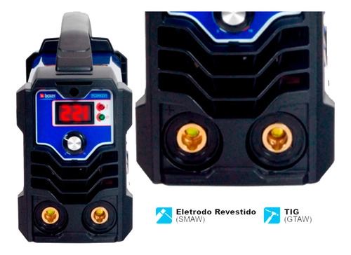 Maquina Inversor Solda Boxer FLAMA221 Sem Máscara - 220v