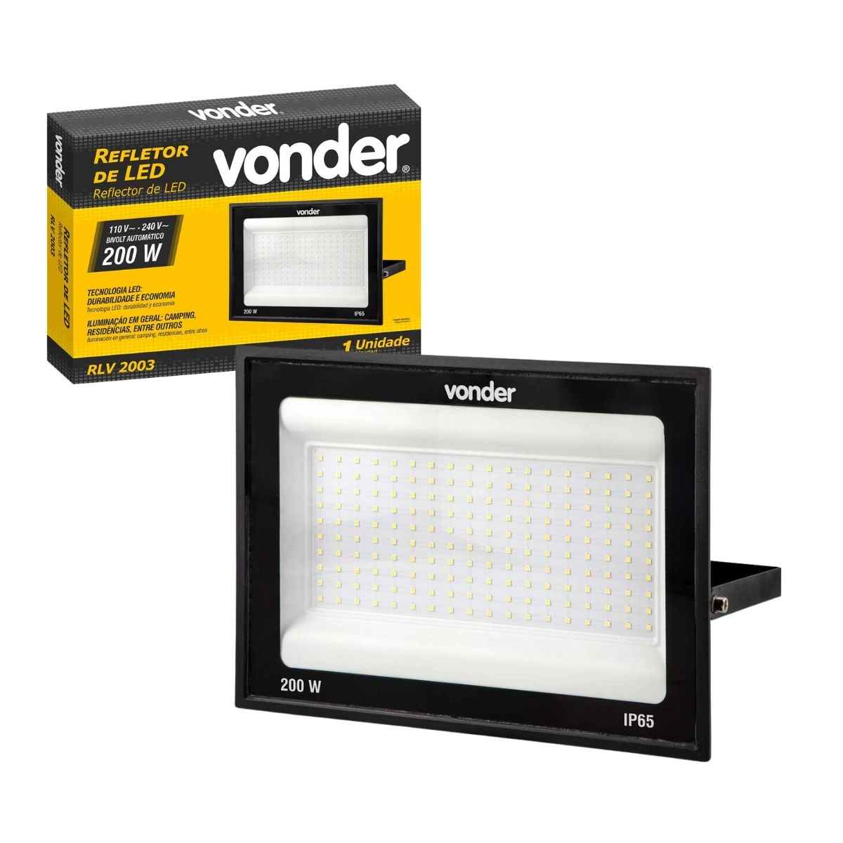 Refletor de LED 200W RLV2003 VONDER Refletor de LED 200W RLV2003 VONDER