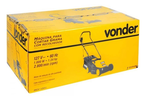 Máquina cortar grama c/ recolhedor 1000W MGV1001 VONDER