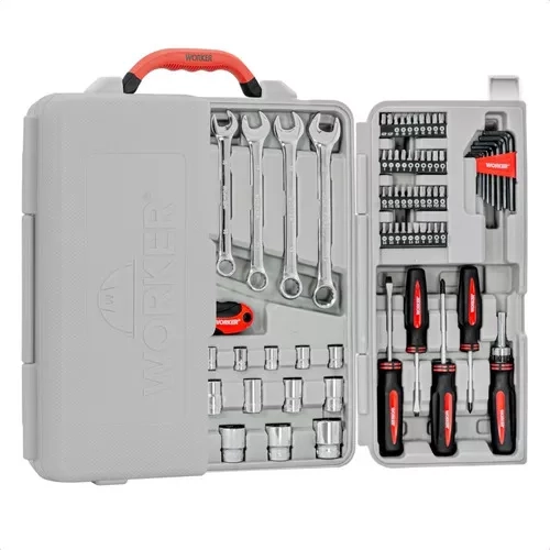 Jogo de Ferramentas 110 pçs Worker