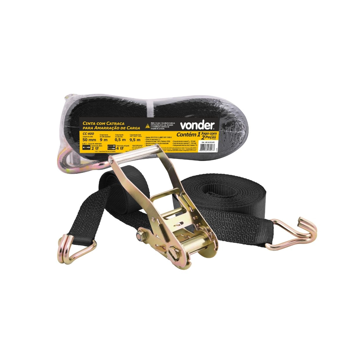 Cinta com catraca para amarração de carga CC400 VONDER
