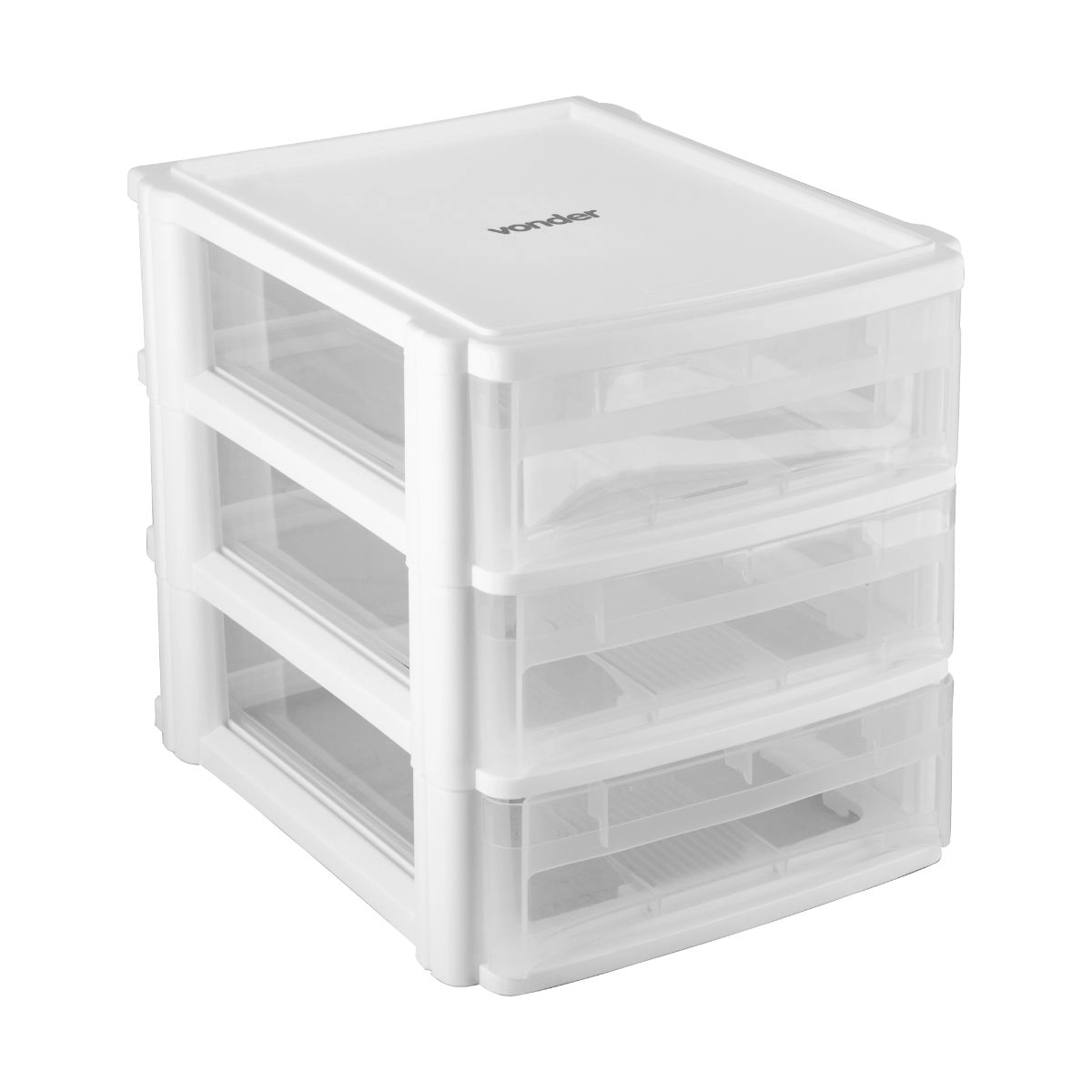 Organizador plástico com 3 gavetas OPV0271 VONDER