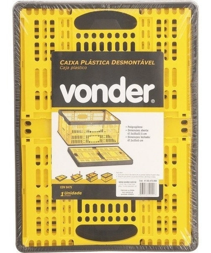 Caixa plástica desmontável CDV0475 VONDER 