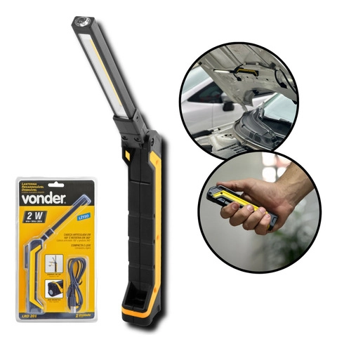 Lanterna recarregável dobrável LED LRD201 VONDER