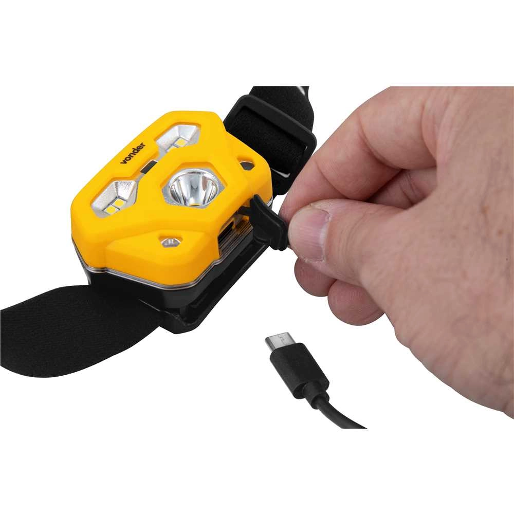 Lanterna para cabeça recarregável LED SMD LCV400 Vonder