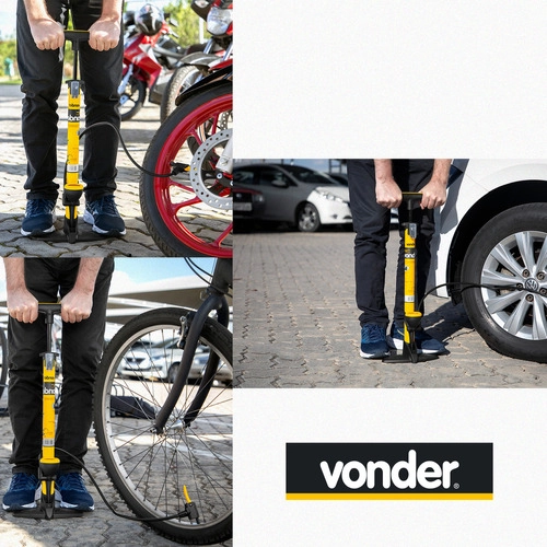 Bomba de ar para encher pneus com alavanca VONDER Bomba de ar para encher pneus com alavanca VONDER