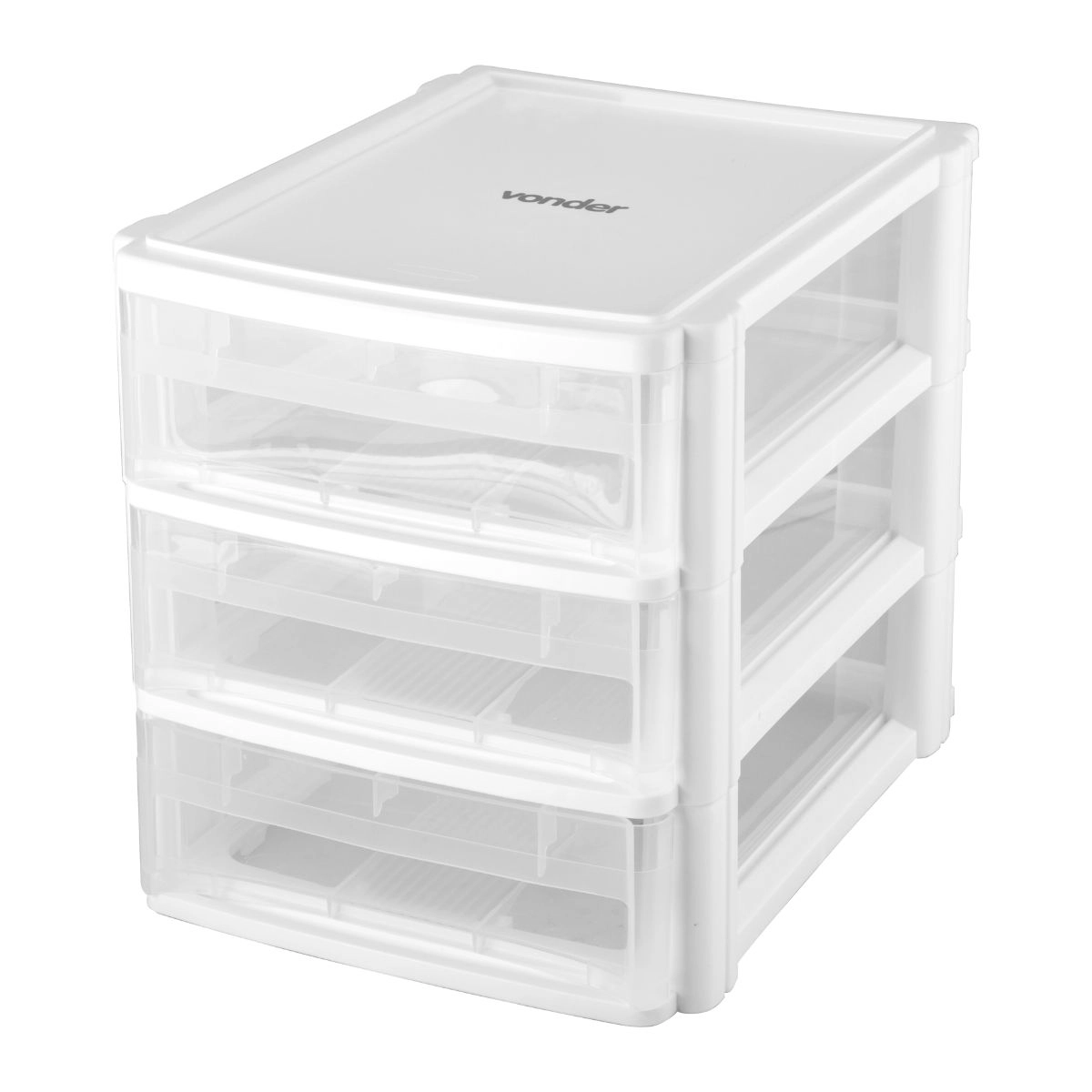 Organizador plástico com 3 gavetas OPV0271 VONDER