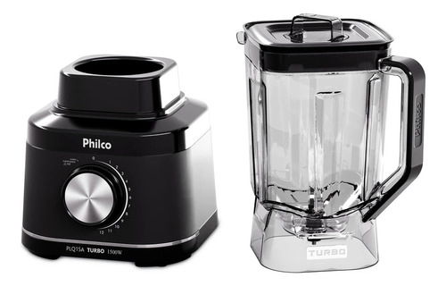 Liquidificador 12 velocidades 1500W 3,1L PLQ15A 110V Philco Liquidificador 12 velocidades 1500W 3,1L PLQ15A 110V Philco