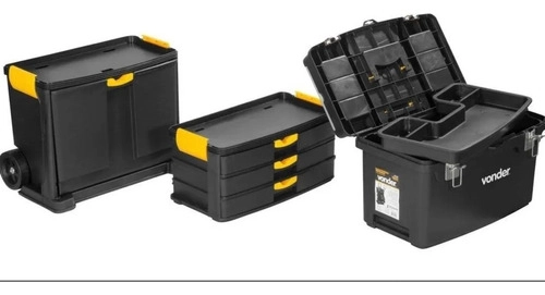 Caixa para ferramentas plástica com rodas CRV0500 VONDER Caixa para ferramentas plástica com rodas CRV0500 VONDER