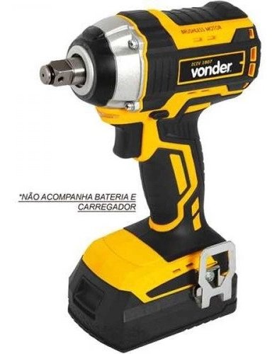 Chave de impacto bateria intercambiável 18V encaixe de 1/2" sem bateria e sem carregador ICIV1807 VONDER